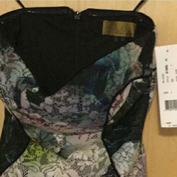 Nicole Miller Strapless Lace Sheath Dress - Picture 6 of 8